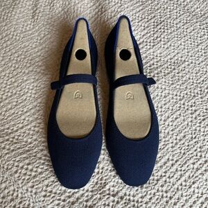 New Rothy's The Square Mary Jane in Deep Navy